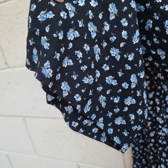 Madewell | Ruffle-Sleeve Tie-Waist Jumpsuit in Baby's Breath Size XS Style AF156 - Picture 11 of 14